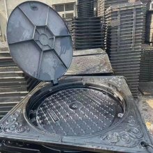 井盖外径300mm到1米轻重普型防坠落球墨铸铁井盖有防坠网