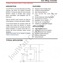 JW7203һ-OR һⲿNMOSFET