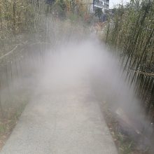 昆明水池景观别墅人造喷雾YL于七彩灯结合的独特景色本地安装