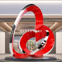 小区公园不锈钢水景雕塑 游玩拍照打卡雕塑图片