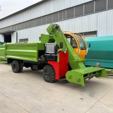 畜牧养殖牛羊刮粪车 干湿两用柴油铲屎机 自走式小型三轮铲屎车
