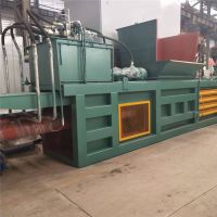 废纸打包机120T卧式打包机纤维棉 珍珠棉 海绵 稻草树叶 秸秆打包机价格