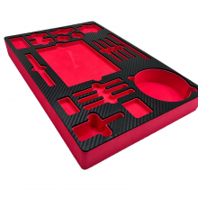 厂家定制eva泡棉异形植绒内衬防火防静电泡沫一体成型eva加工定制