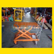 脚踏式升降平台车,龙升重型升降平台车,龙海起重厂家