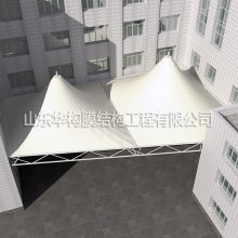 湖南 华构膜结构 楼间加盖 遮阳遮雨景观 厂棚 车间棚 停车棚厂家直销全国安装