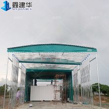 北湖 移动式雨棚厂家 钢结构车库雨棚 价格表