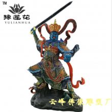 秦琼敬德门神传说 哼哈二将 秦琼尉迟恭 寺院门神摆件 大型玻璃钢材质