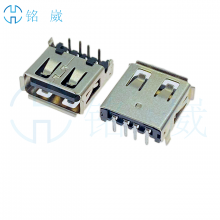 USB2.0Aĸ4P1.36-1.85-2.56 90ŲDIP ӳ13.7mm