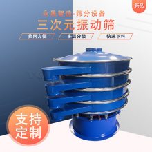 永晟机械 碳纤维粉过滤振动筛 1.5m不锈钢多层三次元旋振筛