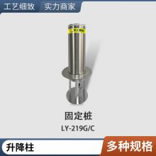 全自动液压升降柱遥控伸缩地桩学校防冲撞柱不锈钢隔离路障警示柱