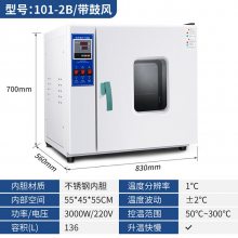 电热恒温干燥箱/鼓风干燥箱/不锈钢内胆型号101-2B库号D405440