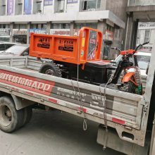 建筑工地三轮车 可骑行灰斗车 电动自卸灰斗车 汽油手推翻斗车运输车 成都电动车