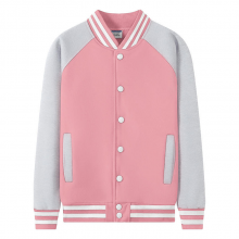 D722#加厚摇粒绒插肩袖纽扣棒球服长袖秋冬工作服外套团体文化衫班服定制印字