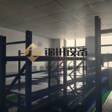 锦川非标钢制多层蓝色中型货架 库房金属隔板货架定制厂商