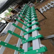 PVC花池小栅栏 防腐木塑钢围栏 绿色拼接草坪护栏