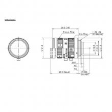 M0828-MPX Computar 16002/3Ӣ8mmҵͷ ȦΧF2.8 \ F16.0 Cӿ 0.01% ﹤ҵͷ