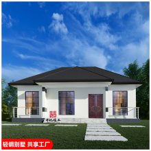 赣州新农村三层轻钢别墅设计图纸自建房新中式一层二层模型效果图