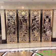 河北别墅美式风情格调全铜浮雕铜楼梯扶手 居家美式铝板雕刻楼梯栏杆隔断