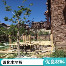 景区防腐木栈道 湖边小木桥 樟子松菠萝格木塑地板 厂家定制