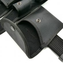 多功能保安执勤战术腰带 黑色牛津八件套腰带