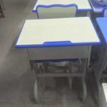 百色田林单柱课桌椅质量好丨赛艺中小学生辅导班课桌椅