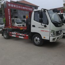 小区垃圾处理勾臂车5方 乡镇垃圾处理挂桶垃圾车 配套规格5方垃圾箱