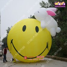 充气笑脸气模3m大型橱窗装饰气模定制商场中庭悬挂发光球表情球