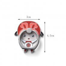 金属指环扣制作 卡通人物造型手机金属支架扣 防摔旋转指环扣定制