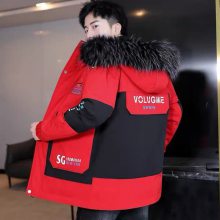 男士外套冬季 棉衣韩版修身地摊 潮流短款棉袄工装羽绒服