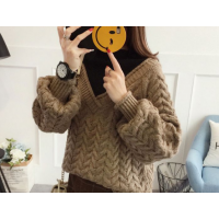 针织衫女2018年底清仓韩版毛衣今年潮流大版毛衣长款外套便宜处理批发