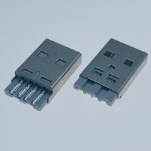USB AM 2.0ʽͷ/4PIN/ӵؽ/׽/L=14.2mm