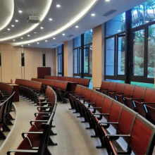 呼和浩特清水河中专阶梯教室活动铝合金连排椅三联四联座位众思创家具