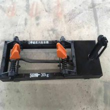 矿用钢轨气动阻车器 600轨距 阻挡矿车溜车 安装方便