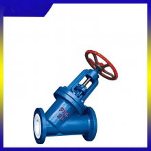 Y型碳钢铸钢衬氟截止阀 J45F46-16C DN100直通式寿命长