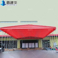 武清区大排档挡风遮雨棚-河北区物流园移动遮阳篷仓库推拉棚
