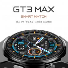 外贸GT3MAX圆屏1.55智能手表心率运动健康支付宝付款码