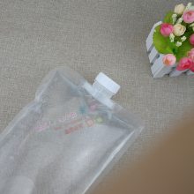圣诞袜式异形双吸嘴袋定制 透明无菌果汁袋 3L装蝴蝶阀红酒BIB袋