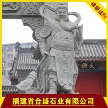 寺庙山门前摆放石雕佛像 石雕伽蓝韦陀护法神将 福建惠安石雕神将佛像厂家