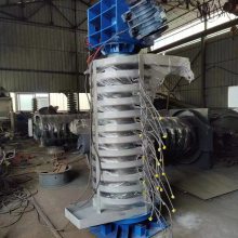 炎炎夏日隔热条塑料颗粒降温设备立式风冷螺旋振动提升机