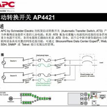 APC AP4421 AP7721A TS+STS 机架PDU机架式双路电源1U电源自动转换开关