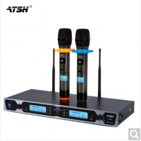 ATSH/爱特声 AT-3100无线话筒麦克风wireless microphone U段舞台ktv