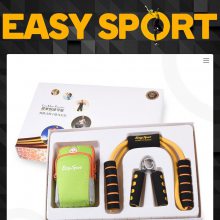 易威斯堡（EasySport）激情运动3件套B 音乐臂包+塑胸拉力器+握力器 ES-SS303