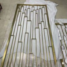 定制庭院不锈钢花格 酒店别墅轻奢不锈钢屏风定制