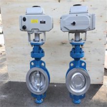 D973H-16P电动全不锈钢硬密封三偏心对夹式蝶阀