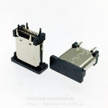 TYPECʽƬĸ H=10.0MM usb3.1 24pinĽֱʽ180SMT 