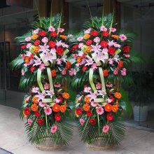 传统开业花篮
