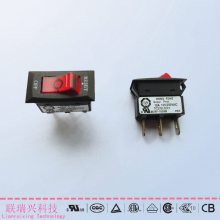 船型过载开关带灯RONGFENG开关10A15A20A过流保护器3脚RF-1005B