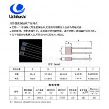 Uchihashi日本内桥U2J温度保险丝
