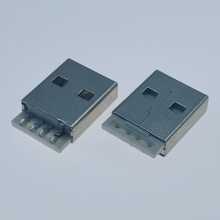 USB AM 2.0ʽͷ/4PIN/ӵؽ/׽/L=14.2mm