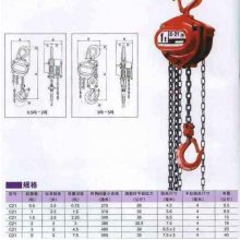 河北瀚晟供应日本象印C21型2T2.5M链条手拉葫芦/大象牌倒链